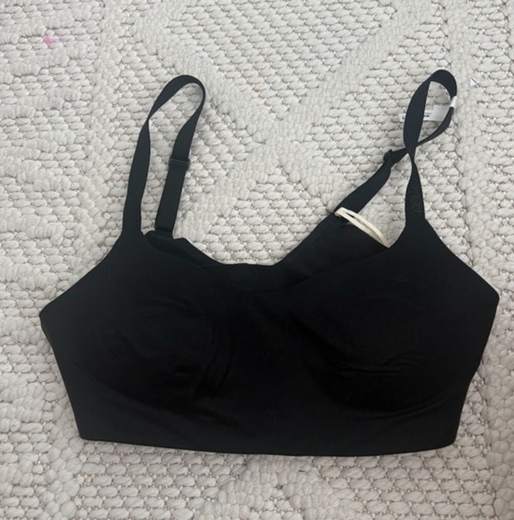 NWT Aerie Smoothez Black Lightly Lined Bralette Size Small